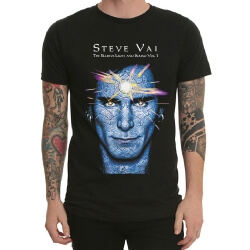 Gençlik için Steve Vai Metal Rock Baskı T-Shirt