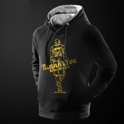 Merci Kobe Bryant Sweat à capuche NBA n ° 24 Sweatshirt à la retraite