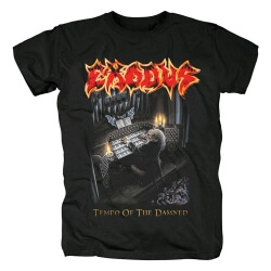 Uk Metal Band Tees Personaliseret Exodus Tempo af den forbandede T-shirt
