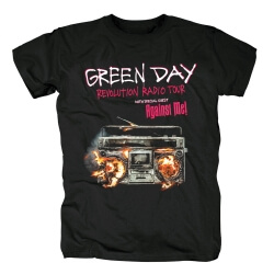 Bize Yeşil Gün Evrim Radyo Tişört Punk Rock Grubu Grafik Tees