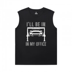 Racing Car Sleevless Tshirt For Men XXL car engine Tees