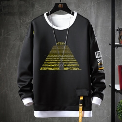 Geek Matematik Toppe Fake To-Piece PI Sweatshirts