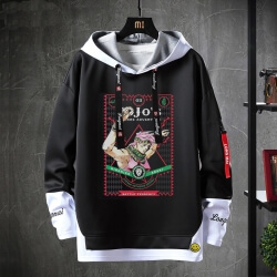 Fake Two-Piece Kujo Jotaro Bunda Hot Topic Anime JoJo bizarné dobrodružstvo mikina