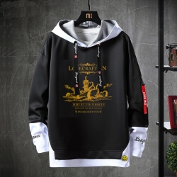 Chaqueta necronomicon falsa de dos piezas Cthulhu Mythos Sudadera