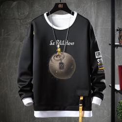 Anime Vintage One Punch Man Coat Kaus Dua Potong Palsu