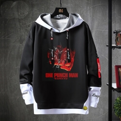 Falsas sudaderas de dos piezas Anime One Punch Man Chaqueta