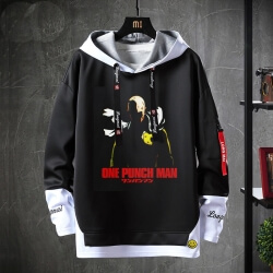 Hot Topic Anime One Punch Man Felpa con cappuccio Finte felpe a due pezzi