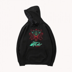 Pullover Cyberpunk Hoodie The Witcher Hætteklædte Coat