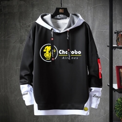 Fake Hai-Piece Sweatshirt Final Fantasy Coat Giả Hai-Piece Sweatshirt Final Fantasy Coat